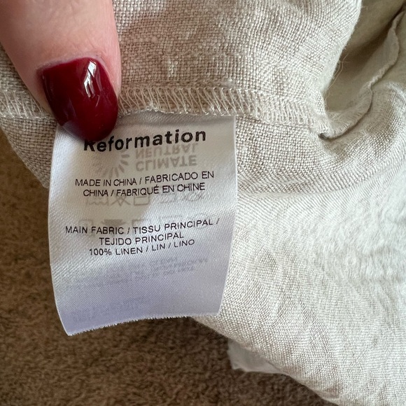 Reformation Linen Wrap Skirt - Picture 4 of 4
